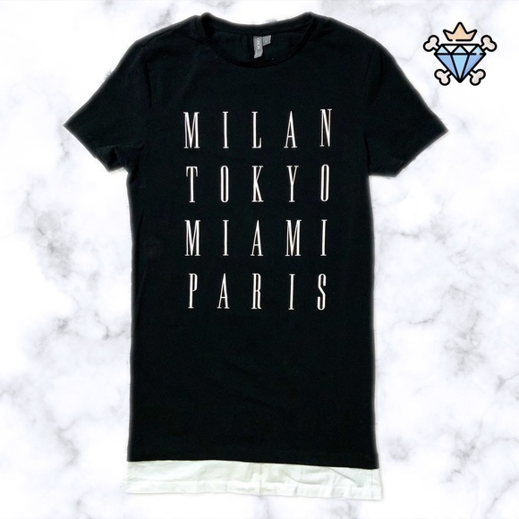 ASOS Other - ASOS MEN CITY TEXT PRINT LONGLINE MUSCLE FIT TEE SIZE MEDIUM STREETWEAR SLIM FIT